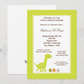 5x7 Dinosaur Baby shower Uitnodiging (Voorkant / Achterkant)