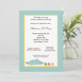 5x7 Dinosaur Baby shower Uitnodiging (Staand voorkant)