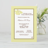 5x7 Dinosaur Baby shower Uitnodiging (Staand voorkant)