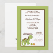 5x7 Dinosaur Baby shower Uitnodiging (Voorkant / Achterkant)