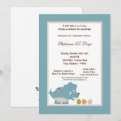 5x7 Dinosaur Baby shower Uitnodiging (Voorkant / Achterkant)
