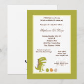 5x7 Dinosaur Baby shower Uitnodiging (Voorkant / Achterkant)