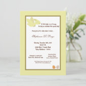 5x7 Dinosaur Baby shower Uitnodiging (Staand voorkant)