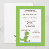 5x7 Dinosaur Baby shower Uitnodiging (Voorkant / Achterkant)