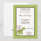 5x7 Dinosaur Bird Birthday Party nodigt uit Kaart (Voorkant / Achterkant)