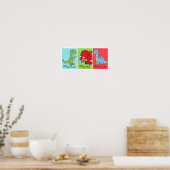 5x7 Dinosaur Dino World Bathroom Wall Art Poster (Keuken)