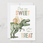 5x7 Dinosaur Treat Sign Kaart (Voorkant)