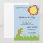 5x7 Dinosaur Uitnodiging (Voorkant / Achterkant)