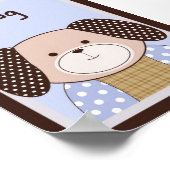 5x7 "Dog" Graham Crackers Baby Beddengoed Wall Art Poster (Hoek)