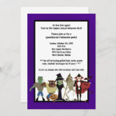 5x7 DraculaMonster Halloween Bash Party Invitation Kaart (Voorkant / Achterkant)