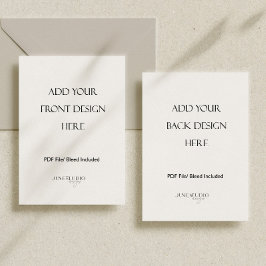 5x7" dubbelzijdig kaartendrukwerk kaart