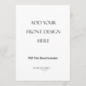 5x7" Dubbelzijdig Menu Kaart Afdrukken (Voorkant)