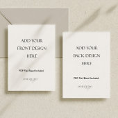 5x7"Dubbelzijdige Kaart afdrukken