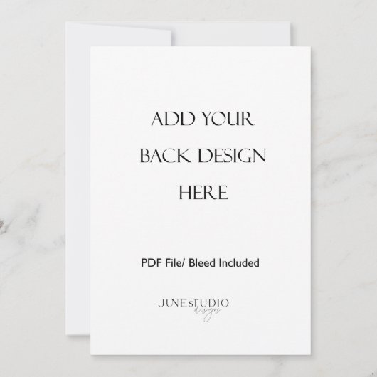 5x7"Dubbelzijdige Kaart afdrukken (Achterkant)