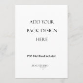 5x7" Dubbelzijdige Menukaart Afdrukken (Achterkant)