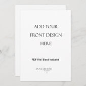 5x7" Dubbelzijdige Menukaart Afdrukken (Voorkant / Achterkant)