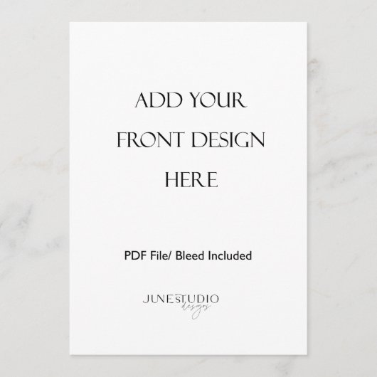 5x7" Dubbelzijdige Menukaart Afdrukken (Voorkant)