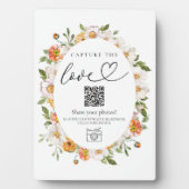 5x7 Easel foto delen QR code ontvangst teken Fotoplaat (voorkant)