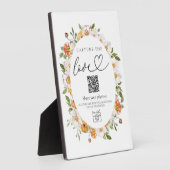 5x7 Easel foto delen QR code ontvangst teken Fotoplaat (Zijkant)