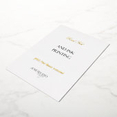 5x7" echte folie- en inktdruk voor uitnodigingskaa folie uitnodiging (Gedraaid)