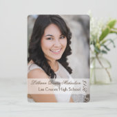 5x7 Elegant Fotoportret Senior aankondiging (Staand voorkant)