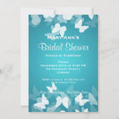 5x7 Elusive Butterflies Blue Vrijgezellenfeest Kaart (Achterkant)