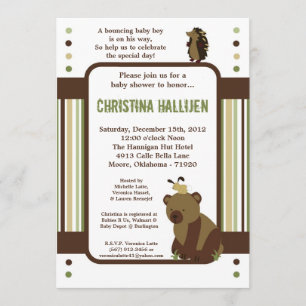 5x7 Enchanted Hollow Forest Baby shower Invitation Kaart