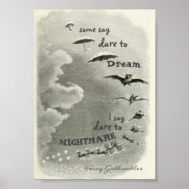 5x7 Fairy Gothmoeder Dare to Nightmare print