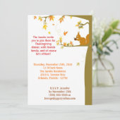 5x7 Fall Leaves Thanksgiving Party Invitation Kaart (Staand voorkant)