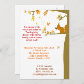 5x7 Fall Leaves Thanksgiving Party Invitation Kaart (Voorkant / Achterkant)