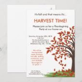 5x7 'Fall Leaves Tree Harve' Thanksgiving Uitnodig Kaart (Voorkant / Achterkant)