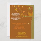 5x7 Fall verlaat Thanksgiving Party Invitation Kaart (Voorkant)