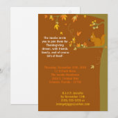 5x7 Fall verlaat Thanksgiving Party Invitation Kaart (Voorkant / Achterkant)