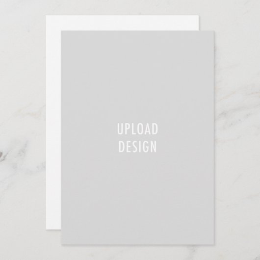 5x7 Flat Kaart Portrait Upload uw ontwerp (Voorkant / Achterkant)