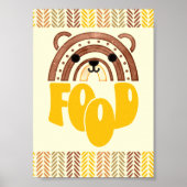 5x7 Food Station Boho Woodland Beer Verjaardag Poster (Voorkant)