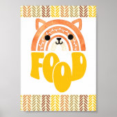 5x7 Food Station Boho Woodland Fox Verjaardag Poster (Voorkant)