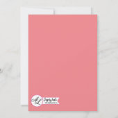 5x7 foto afstudeerfeest uitnodiging Boheemse CAC (Achterkant)