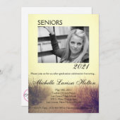 5x7 foto afstudeerfeest uitnodiging zonsopgang pad (Voorkant / Achterkant)