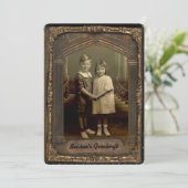 5x7 foto Faux Lijst Gepersonaliseerde groet Kaart (Staand voorkant)