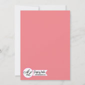 5x7 Foto Geboorte Aankondiging Leger Boheemse Cact (Achterkant)