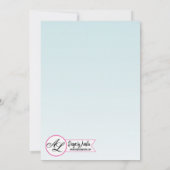 5x7 foto geboorte aankondiging leger tropische blo (Achterkant)