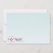 5x7 foto geboorte aankondiging leger tropische blo (Achterkant)