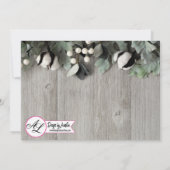 5x7 Foto Geboorte Aankondiging Legerkatoen plant b (Achterkant)