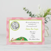 5x7 FOTO Sport Zachte bal Geboorteaankondiging Kaart (Staand voorkant)