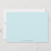 5x7 Fotocollage Blauwe Baby Geboorteaankondiging Aankondiging (Achterkant)