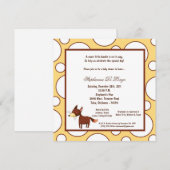 5x7 Fox Pok-a-Dot Baby shower Kaart (Voorkant / Achterkant)