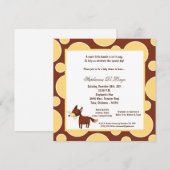 5x7 Fox Pok-a-Dot Baby shower Kaart (Voorkant / Achterkant)