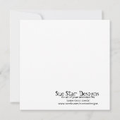5x7 Fox Pok-a-Dot Baby shower Kaart (Achterkant)