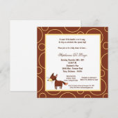 5x7 Fox Pok-a-Dot Baby shower Kaart (Voorkant / Achterkant)