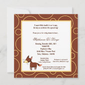 5x7 Fox Pok-a-Dot Baby shower Kaart (Voorkant)